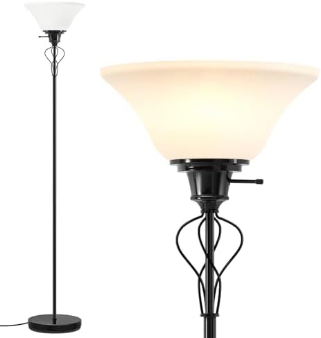 Floor Lamps for Living Room, 70" Tall Torchiere Floor Lamps, Plastic Shade by WelcomeGyroVu