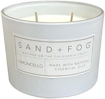 Sand + Fog Scented Candle - Limoncello – Additional Scents and Sizes – 100% Cotton Lead-Free Wick - Luxury Air Freshening Jar Candles - Perfect Home Decor – 12oz - Image 2