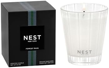 NEST New York Scented Classic Candle, Forest Rain - 8.1 oz - Up to 60-Hour Burn Time - Reusable Glass Vessel by Unknown