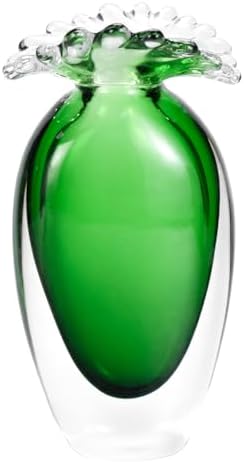 KAMMAK Glass Vase,Colored Hand Blown Decorative Vase by KAMMAK