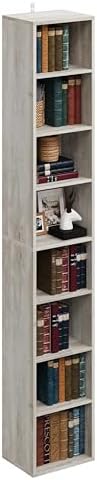 IRONCK Tall Narrow Bookshelf 8 Tiers, Compact Corner Bookcase, Floor Standing Display Storage Shelves 71 in Tall, Easy to Match for Living Room, Office, Study, Bedroom - Image 4