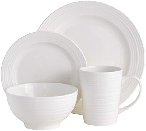 Gibson - 102504.16RM Gibson Home Amelia Court 16 Piece Dinnerware Set, White - Image 2