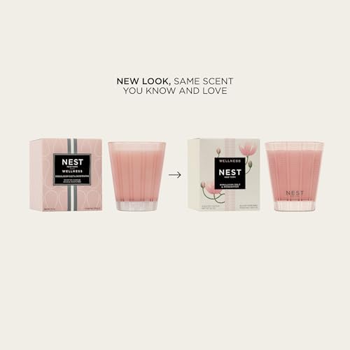 NEST New York Scented Classic Candle, Himalayan Salt & Rosewater - 8.1 oz - Up to 60-Hour Burn Time - Reusable Glass Vessel - Image 2