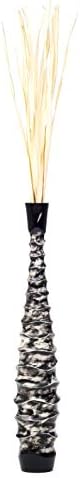 Leewadee Large Floor Vase 34 inches Mango Wood for Pampas Grass, Dried Flowers - Image 6