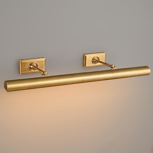 30 inch Picture Lights for Wall Hardwired Brass Picture Light by Unknown