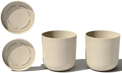Veradek Mason Series Lima Planter & Drip Tray - Large Round Outdoor Planter by VeradekOutdoor