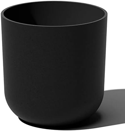 Veradek Round Black Plastic Planter Pots for Indoor/Outdoor Garden Use, with Drainage Holes, Suitable for Small to Large Succulent Plants, Flowers, Modern Interior Plants by VeradekOutdoor