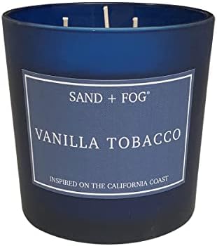 Sand + Fog Scented Candles - Vanilla Tobacco - Additional Scents and Sizes - 3 Wicks 100% Cotton Lead-Free - Luxury Air Freshening Jar Candles - Perfect Home Decor - 21 oz - Image 2