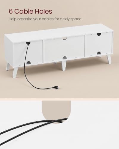 VASAGLE TV Stand for 65'' TV, Entertainment Center with Adjustable Shelf - Image 5