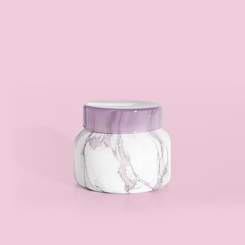 Capri Blue Modern Marble Jar Candles - Luxury Candles for Home Scented - Long Lasting Soy Wax Blend (Aloha Orchid, 8 oz) - Image 7