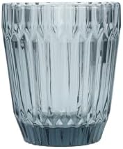 Fortessa Archie Glass Drinkware, Double Old Fashioned (Set of 6), 12.5 Ounce, Dusk Gray by Unknown