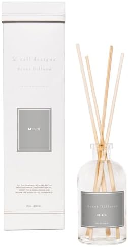 K. Hall Designs Milk Scent Boxed Diffuser Kit, Creamy-Sweet Coconut Vanilla by KHallDesigns