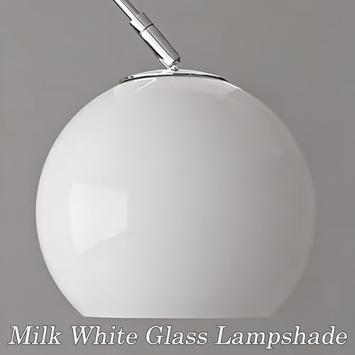 Modern White Arc Floor Lamp for Living Room,77 in Tall - Image 7