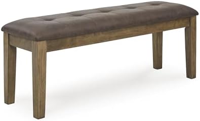Signature Design by Ashley 1-Piece Upholstered Dining Bench, 50 in by Unknown