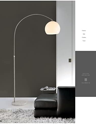Mid Century Modern White Arc Floor Lamp for Living Room and Bedroom - Image 4