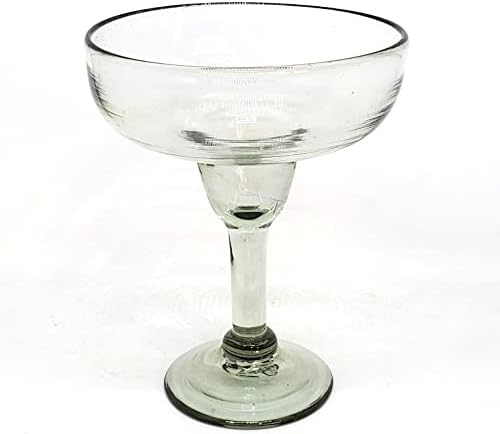 Clear Large 14 oz Margarita Glasses (set of 4), Recycled Glass, Lead-free, Toxin-Free - Image 3