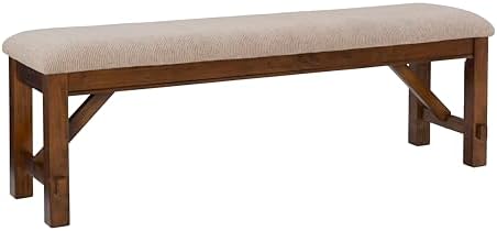 Powell Company Kraven Dining Bench, Hazelnut 60"L x 16"W x 20.25"H by Powell