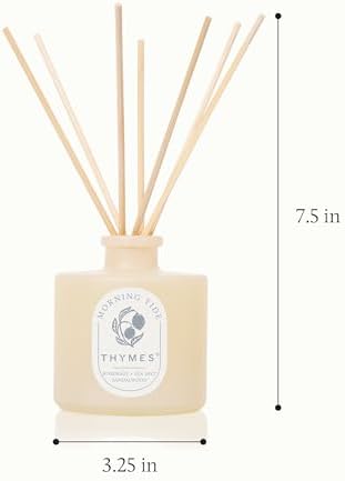 Thymes Petite Oil Reed Diffuser Set – Includes Reeds, Fragrance Oil & Glass Bottle – Luxury Scent Diffusers for Home Decor (Morning Tide, 4 fl oz) - Image 7