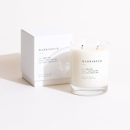 Brooklyn Candle Studio Marrakech Classic 2 Wick Candle - Luxury Scented Candle, Vegan Soy Wax, Hand Poured in The USA, 70 Hour Slow Burn Time - 13oz - Image 2