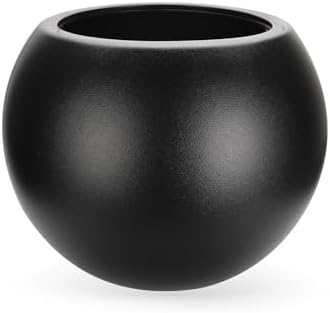 Large Round Planter,Planters for Indoor Plants & Outdoor,Durable Plastic Material Sphere Planter with Drainage Hole & Rubber Plug Weather Resistant,Plant Pot by Designedforplantlovers%E2%80%A6