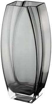 Glass - Vase - Gray - Smoky Black - Grey - 12.6" Height - Heavy Durable - Made in Europe - by Barski by Barski