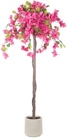 5FT Fake Bougainvillea Tree by MARCHWINDHomeDecor