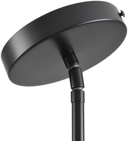 Black Pendant Lights Kitchen Island - Seeded Glass Pendant Light Fixture Multiple Stems Rods 3 Units 12 Inch 3 Units 4 Inch (1 Pack Black Seeded Downrod) - Image 3