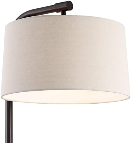 Serra 64" Tall Dark Bronze Chairside Arc Offset Arm Floor Lamp - Image 3