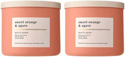 Bath & Body Works 3-Wick Candle, Sweet Orange & Agave, 14.5 oz, 2 Pack by BathBodyWorks