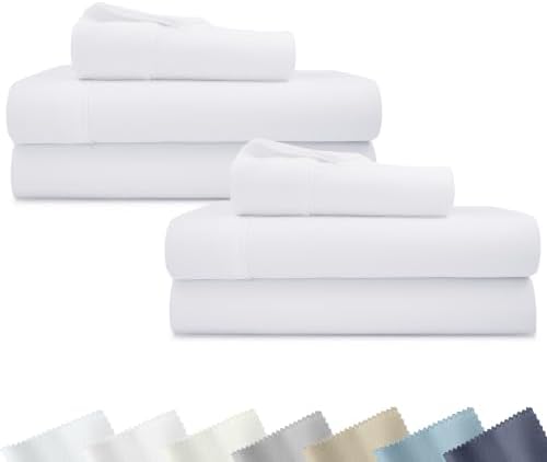 California Design Den 2-Pack Soft 100% Cotton Sateen Twin XL Sheets Set by CaliforniaDesignDen