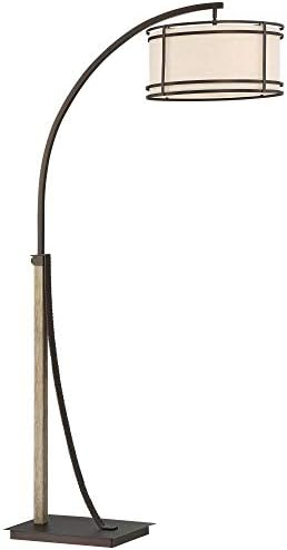 Gentry 71 1/2" Tall Bronze 2-Light Downbridge Arc Floor Lamp - Image 6