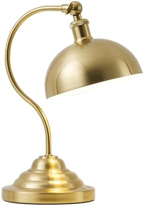 KARTOOSH Cordless Table Lamp, Battery Operated Vintage Desk Light, Brass by KARTOOSH