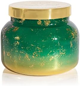 Capri Blue Glimmer Jar Candles - Luxury Holiday Scented Candles for Home - Long Lasting Soy Wax Blend - Scented Holiday & Home Decor - Crystal Pine Oversized Signature Jar (28 oz) by Unknown