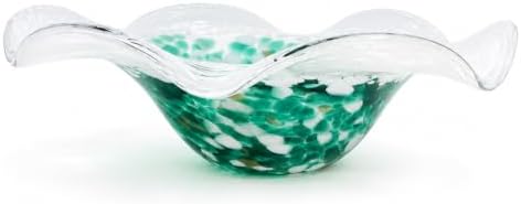 Hand Blown Glass Bowl Decorative Dish Fruit Bowl Home Decor - Image 6