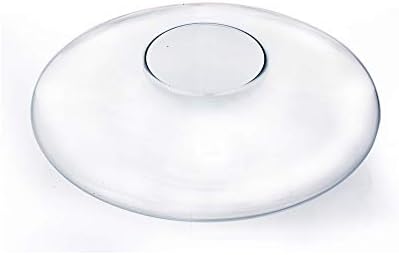 WGV Bowl Glass Vase, Diameter 12", Height 6", (Multiple Sizes Choices) Clear Flat Oval Bubble Floral Planter Terrarium for Wedding Event Home Decor, 1 Piece (VBW1506) by WGVInternational-OpusGlassware