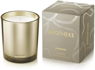 Apotheke Signature Scented Candles for Home, Firewood - 10.5 Oz by Apotheke