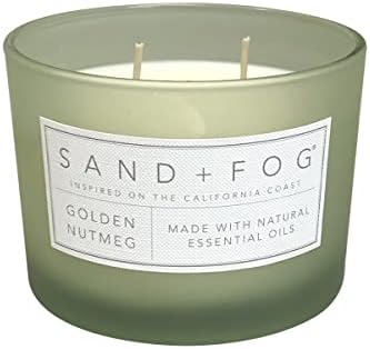 Sand + Fog Scented Candle - Golden Nutmeg – Additional Scents and Sizes – 100% Cotton Lead-Free Wick - Luxury Air Freshening Jar Candles - Perfect Home Decor – 12oz - Image 2