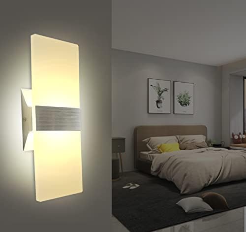 KICAAO Modern Wall Sconces Set of Two,Led Wall Light 10w, Warm Light 2700K - Image 3