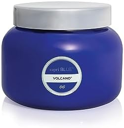Capri Blue Volcano Scented Candles - Luxury Three Wick Candles for Home Scented with Tropical Fruit & Sugared Citrus - Soy Wax Blend - Large Blue Color (28 oz) by Unknown