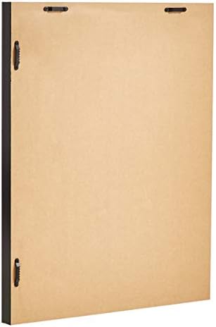 Amazon Basics Rectangular Wall Mount Mirror With Peaked Trim for Bedroom, Living Room, Entryway, Hangs Horizontally or Vertically, 16 x 20 inch, Black - Image 2