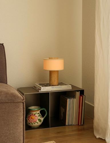 BSOD Travertine Lamp, Rechargeable 10 Inch Stone Table Lamp Marble Wabi Sabi Light Fixture Cordless Touch Dimmable LED Decor for Console, Side, Entryway, Foyer, Counter(Rechargeable Travertine Lamp) - Image 5