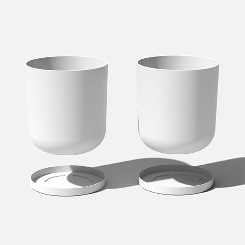 Veradek Mason Series Lima Planter & Drip Tray - Large Round Outdoor Planter - Image 7