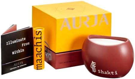 Shakti Luxury Scented Candle with Saffron, Tobacco & Patchouli Fragrance Notes, Soy Coconut & Beeswax Blend, 60+ Hour Burn Time, Premium Natural Wax Candle for Warm Earthy Aroma & Elegant Gift Giving by Unknown
