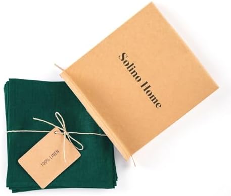 Solino Home 100% Linen Cocktail Napkins Rainforest, 6 x 6 in, Set of 12 - Image 4