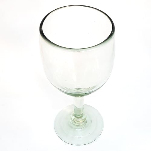 Clear 13 oz Wine Glasses (set of 6), Recycled Glass, Lead-free, Toxin-Free (13 oz Wine) - Image 4