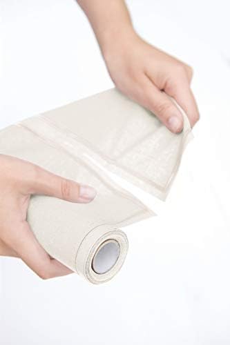 Linen Cocktail Napkin - 4.3 x 4.3 in - 50 units per roll - Cream - Image 2