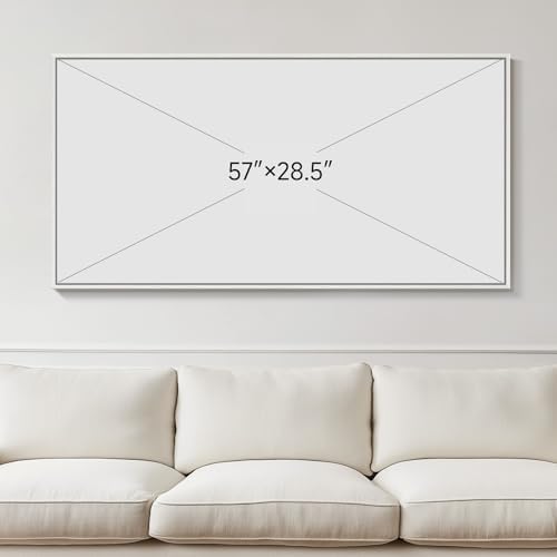 Large Framed Coastal Abstract Wall Art for Living Room, Horizontal 30x60 In - Image 7