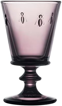 La Rochere Bee Aubergine Stemmed Wine Glasses Set/6 - Image 2