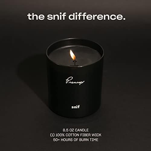 Prenup Luxury Scented Candle by Snif, Musky and Smooth Scent, 50+ Hours, 100% Cotton Fiber Wicks, Soy Wax Blend, Non-Toxic, Vegan, 8.5 oz - Image 5