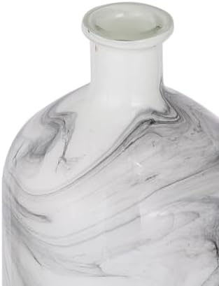 Svirla Vase - Black-and-White Swirl with Multicolor, Glass - Image 3